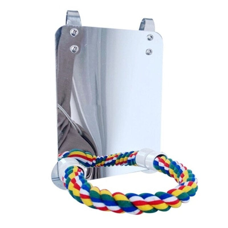 Parrot Toy Acrylic Bird Mirror
