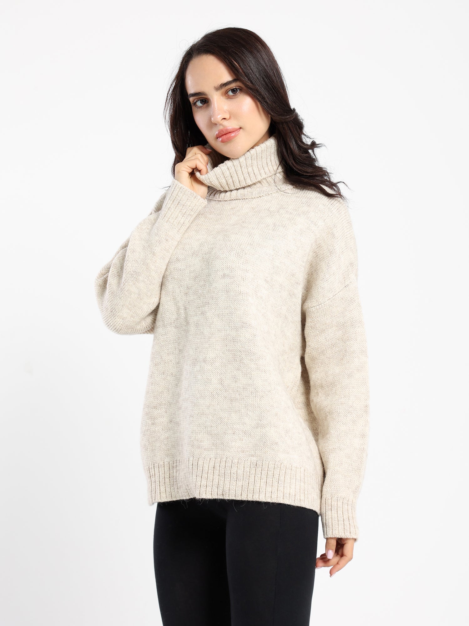 Casual Knitwear Pullover Turtleneck