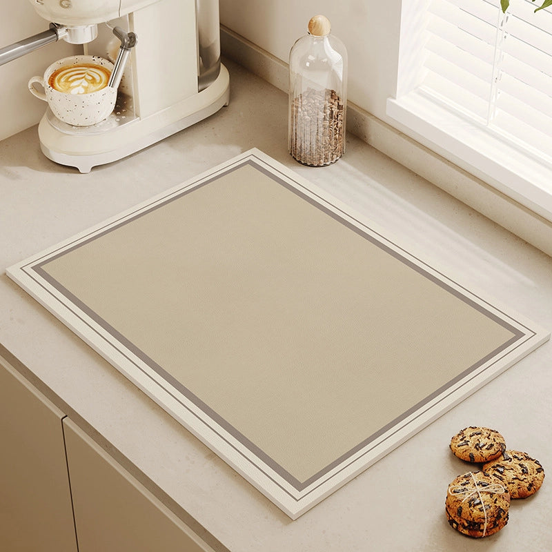 Quiet Wind Tea Bar Machine Water Absorbent Quick-drying Pad Kitchen Bowl Drying Pad Tableware Dining Table Insulation Pad Tea Cup Anti-ironing Pad