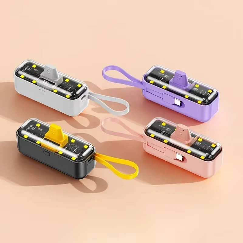 30000mah Portable Power Bank Fast charging PD 22.5W Detachable Usb To C-type Cable Suitable For iPhone12 13 14 15 Samsung Xiaomi