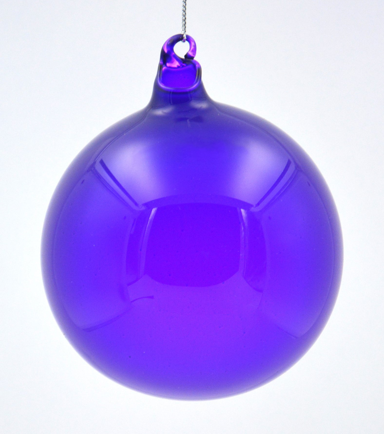 Jim Marvin Dark Purple Bubblegum Glass Ornaments