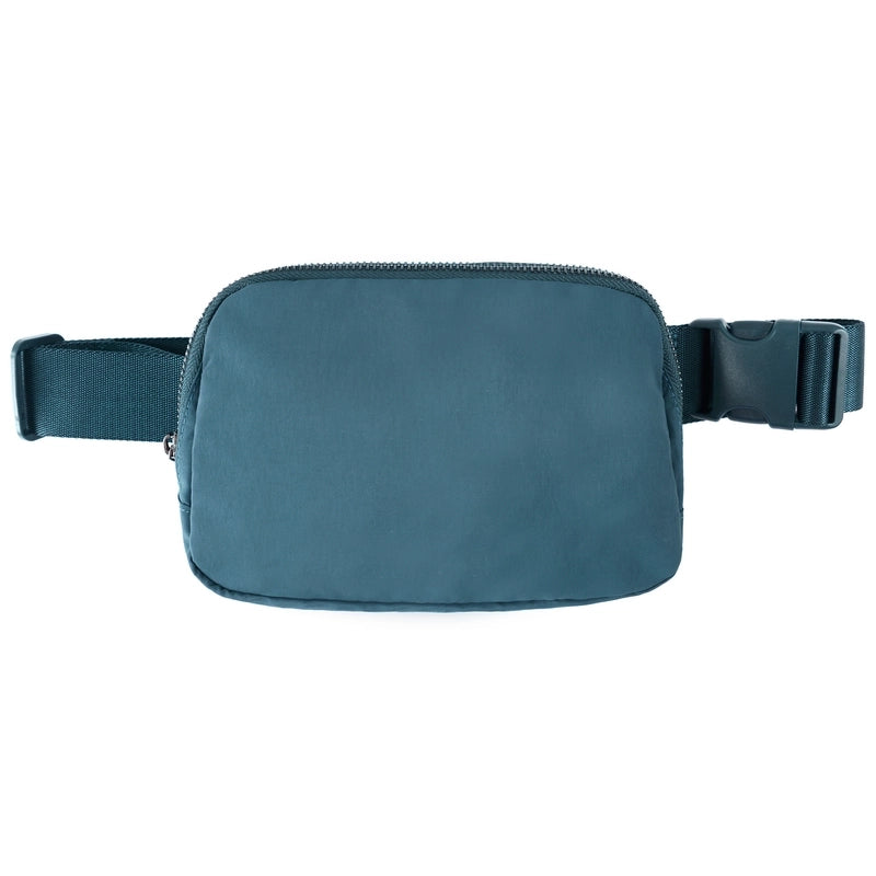 Women's Sports Solid Color Nylon Waist Bags