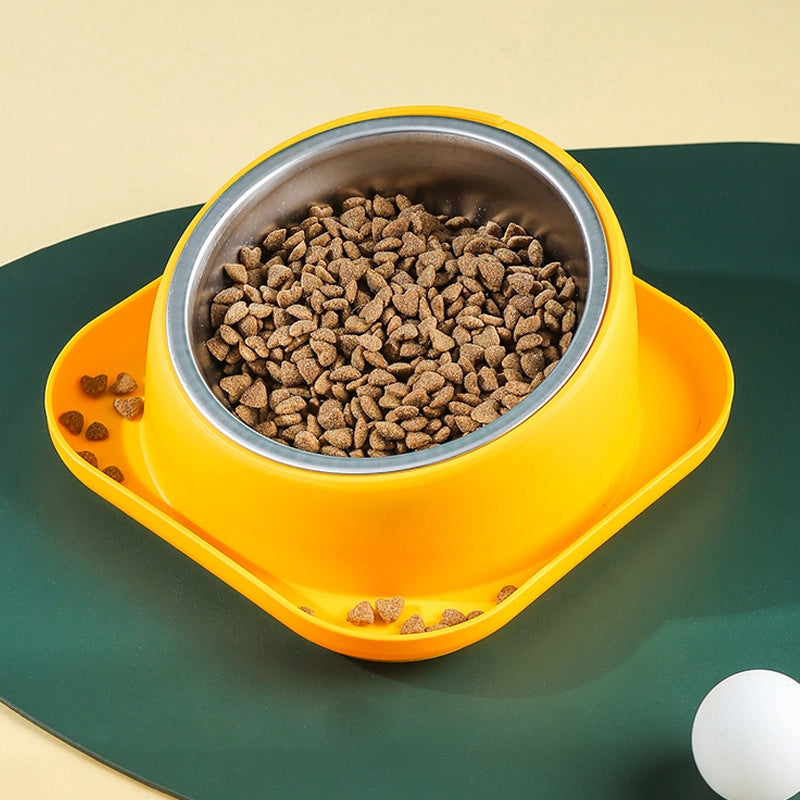 Pet Bowl Slanted Mouth Dog Food Bowl Anti-overturning Dog Water Integrated Pet Feeder Cat Feeding Utensils