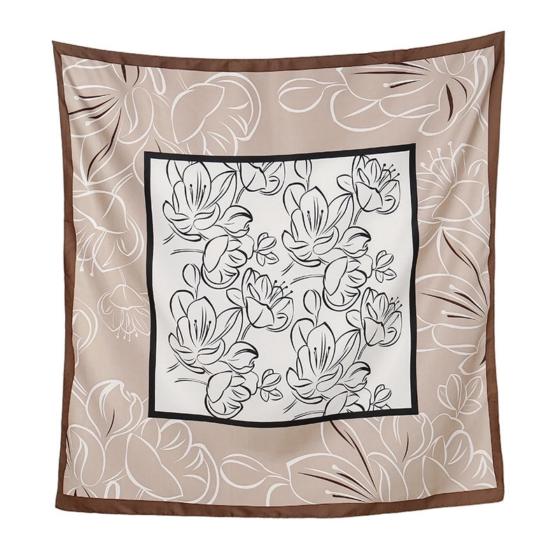 Women's Streetwear Flower Polyester Printing Shawl