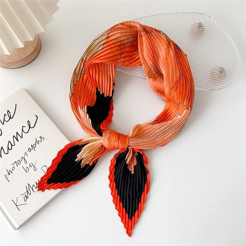 Women's Elegant Printing Polyester Printing Silk Scarf