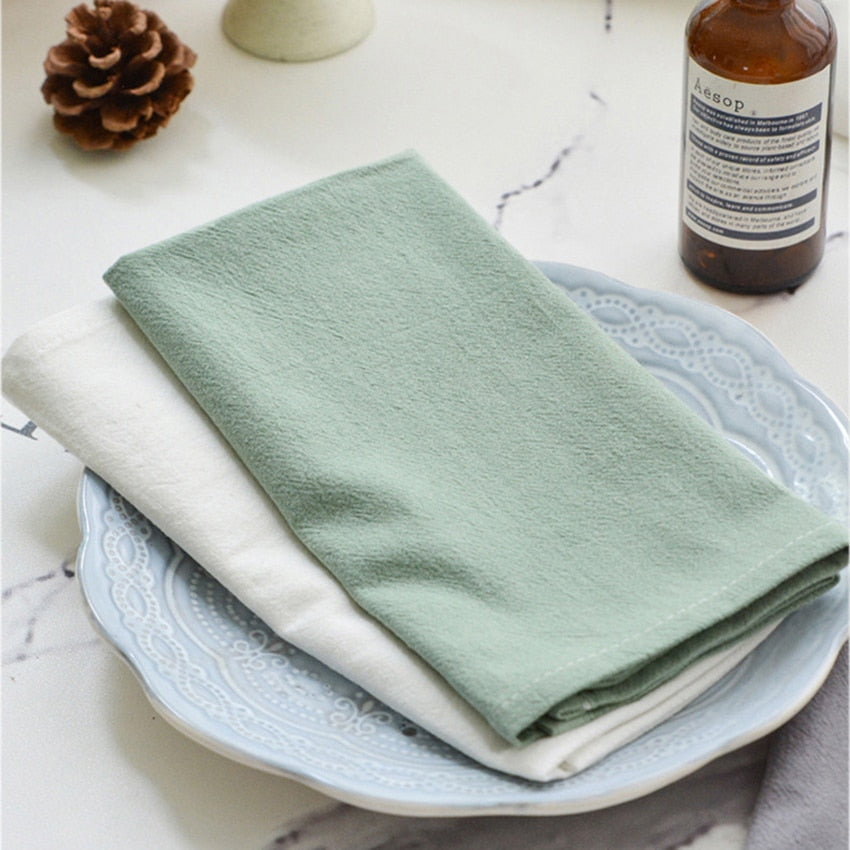 4pc 30x45cm Cotton Cloth Napkins Dinner Kitchen Tea Towels Table