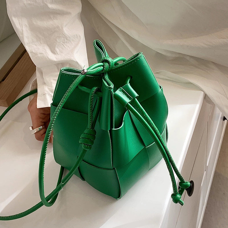 Women's Small All Seasons Pu Leather Streetwear Bucket Bag