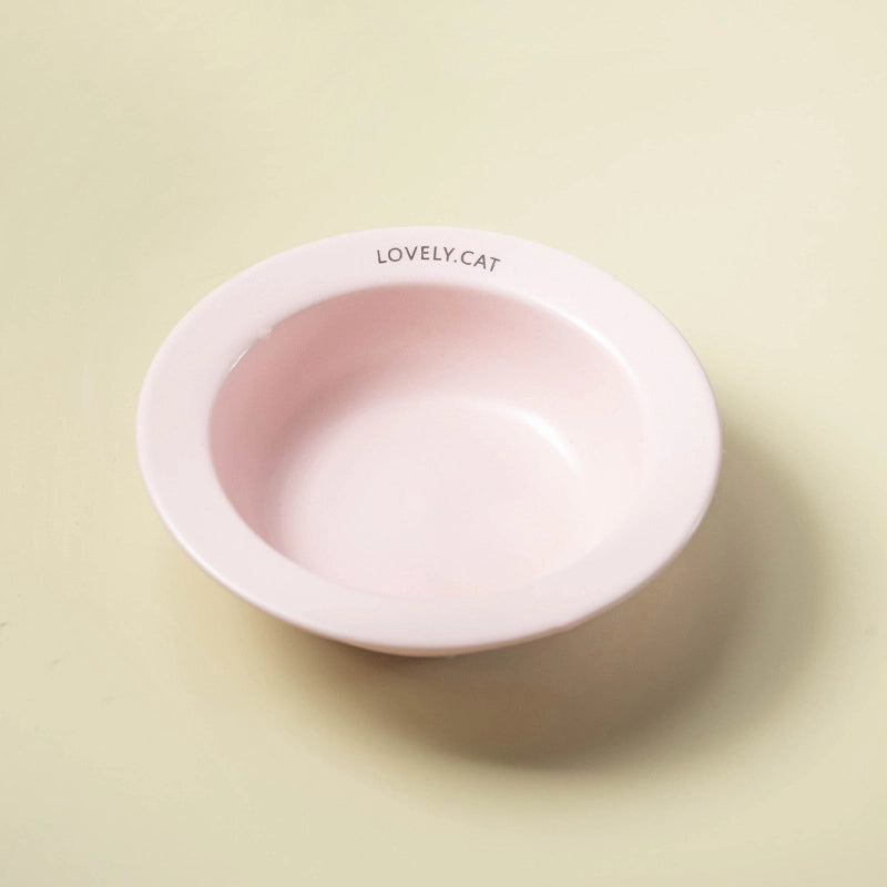Flying Saucer Pet Bowl Ceramic Dog Cat Bowl Non-black Chin Cat Dog Food Bowl Drinking Water Slow Food Bowl