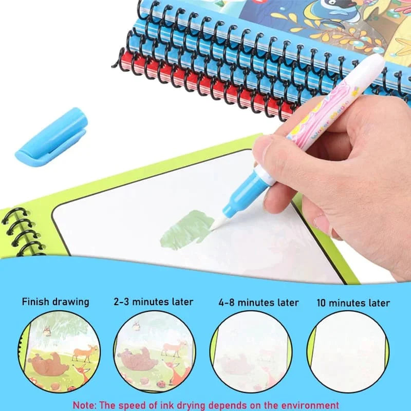 Magic Water Coloring Drawing Book