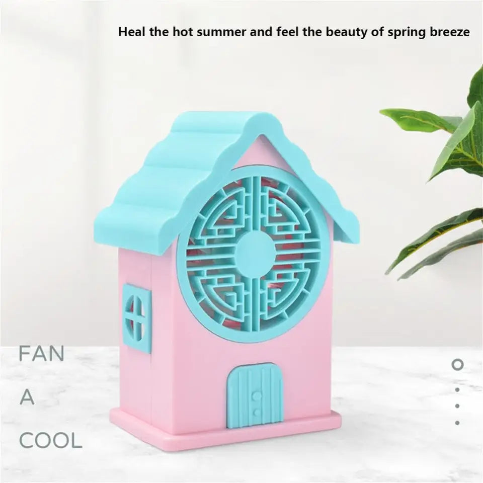 MINI RECHARGEABLE HOUSE FAN a?? PORTABLE & POWERFUL