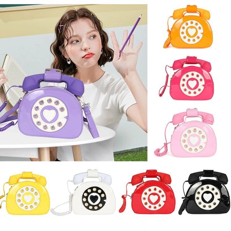 Medium Pu Leather Vintage Style Circle Bag