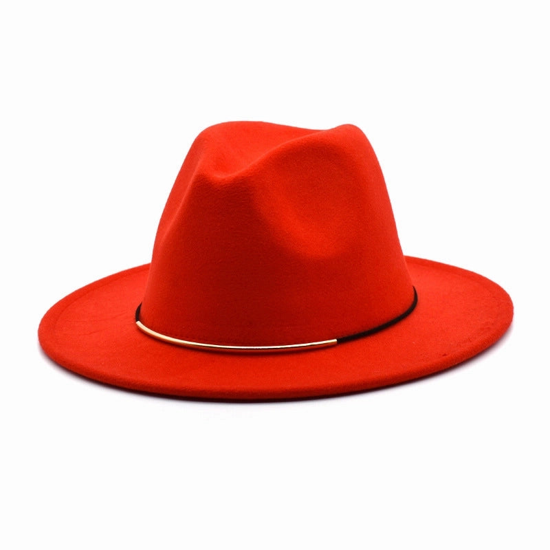 Men's Jazz Hat British Harajuku Style Retro Top Hat Women's Trendy Women's Woolen Hat