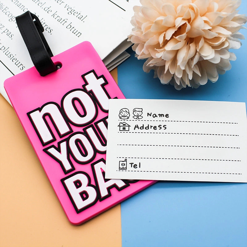 PVC Letter Luggage Tag