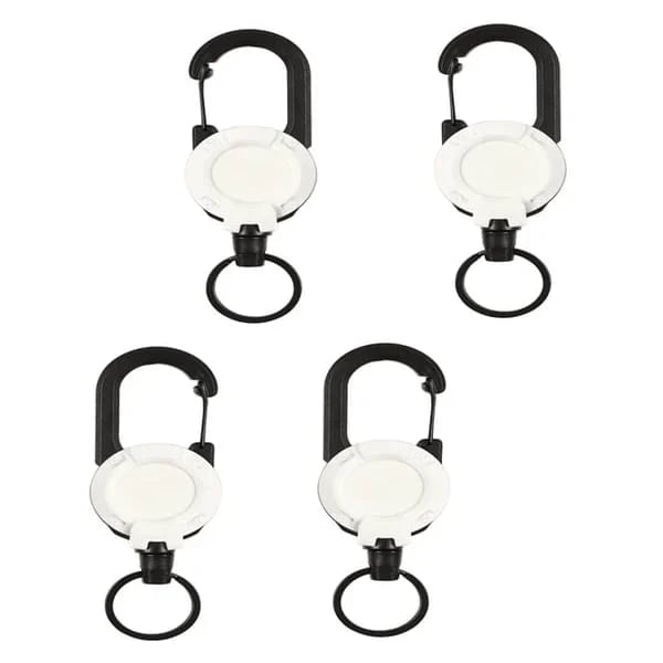 🔥Early Father's Day Hot Sale - Outdoor Automatic Retractable Nylon Rope Luya Anti-theft Tactical Keychain