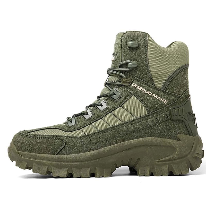 Kerstverkoop - 49% UIT - Waterdichte Outdoor Antipunctie Werk Legerlaarzen voor Mannen (Upgrade Duurzaamheid)
