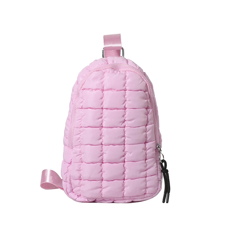 Women's Medium Polyester Solid Color Streetwear Square Zipper Fanny Pack