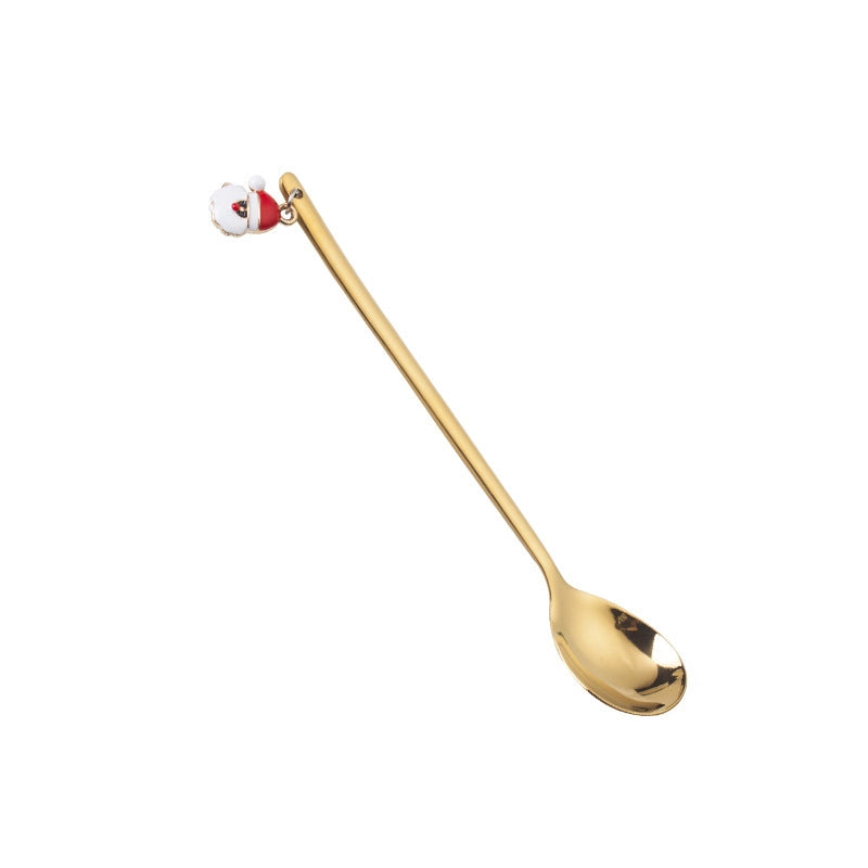 Christmas Cute Solid Color Stainless Steel Spoon 1 Piece 1 Set