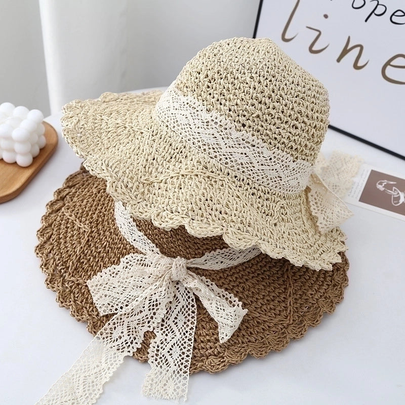 Women's Basic Solid Color Big Eaves Bucket Hat