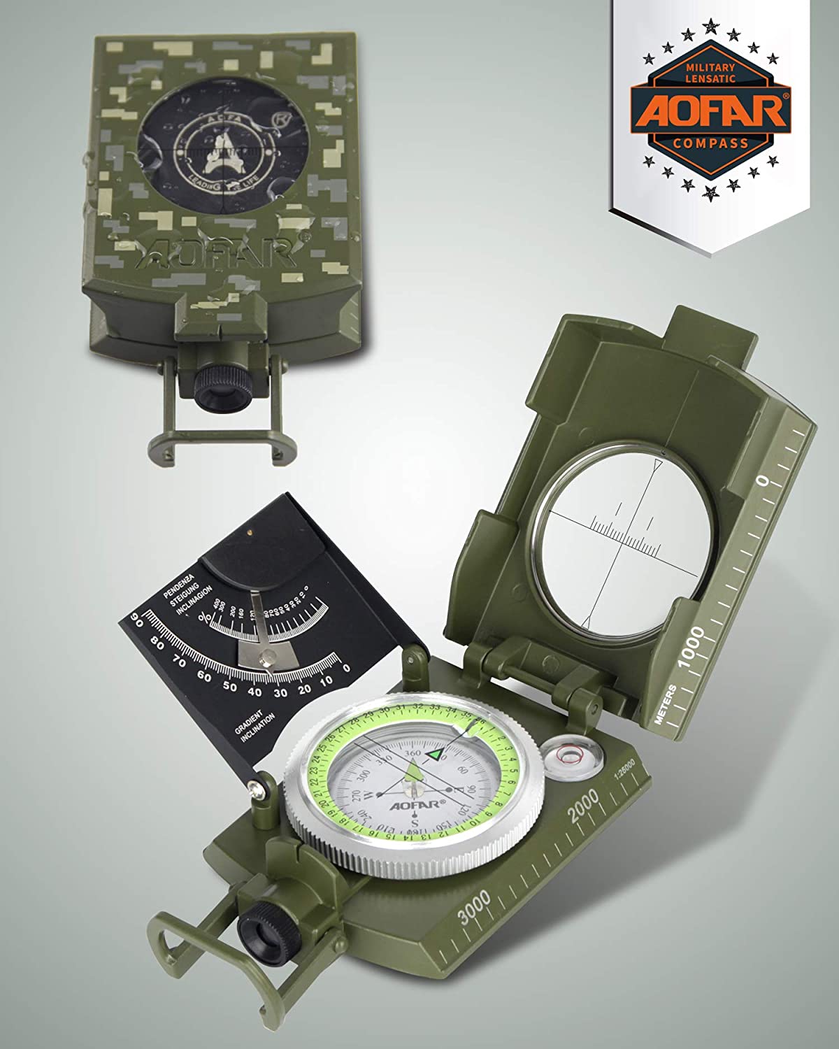 Multifunctional Military Aiming Navigation Compass Compass