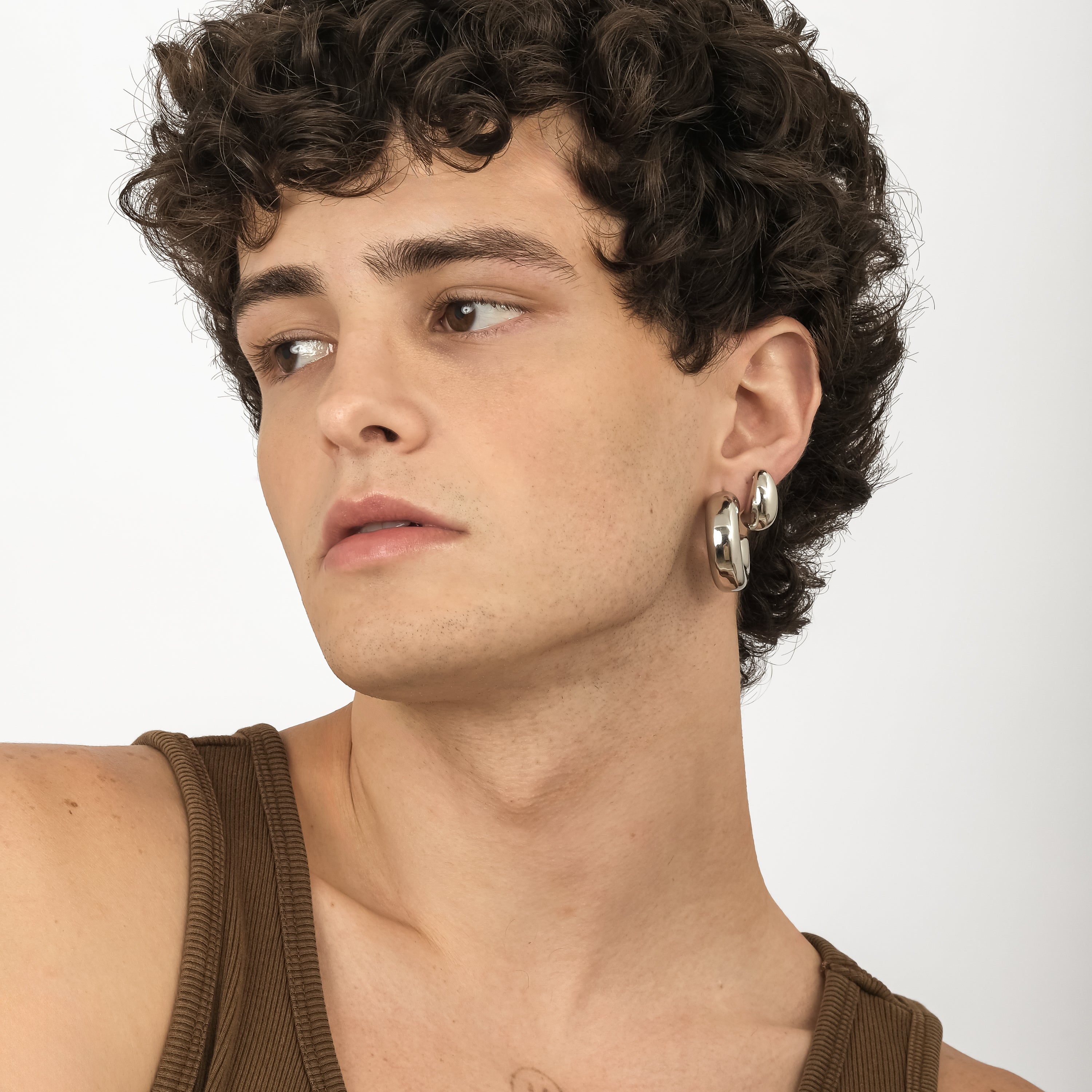 Klip Clip-On Earrings (Silver Brass)