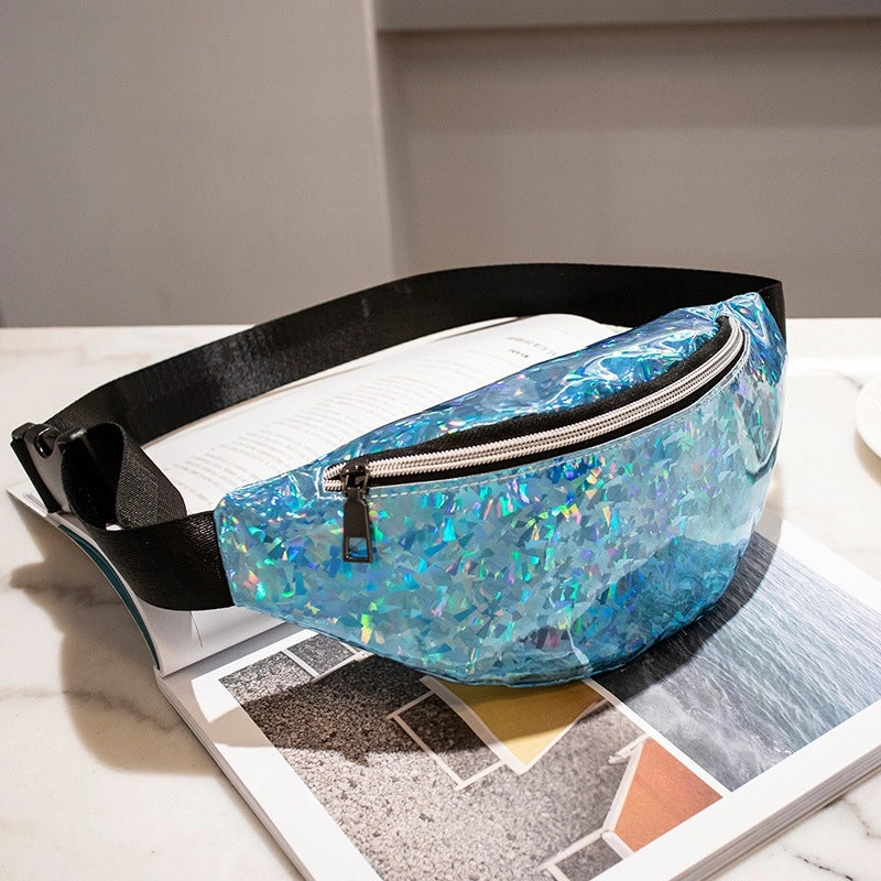 Women's Streetwear Solid Color PVC Waist Bags