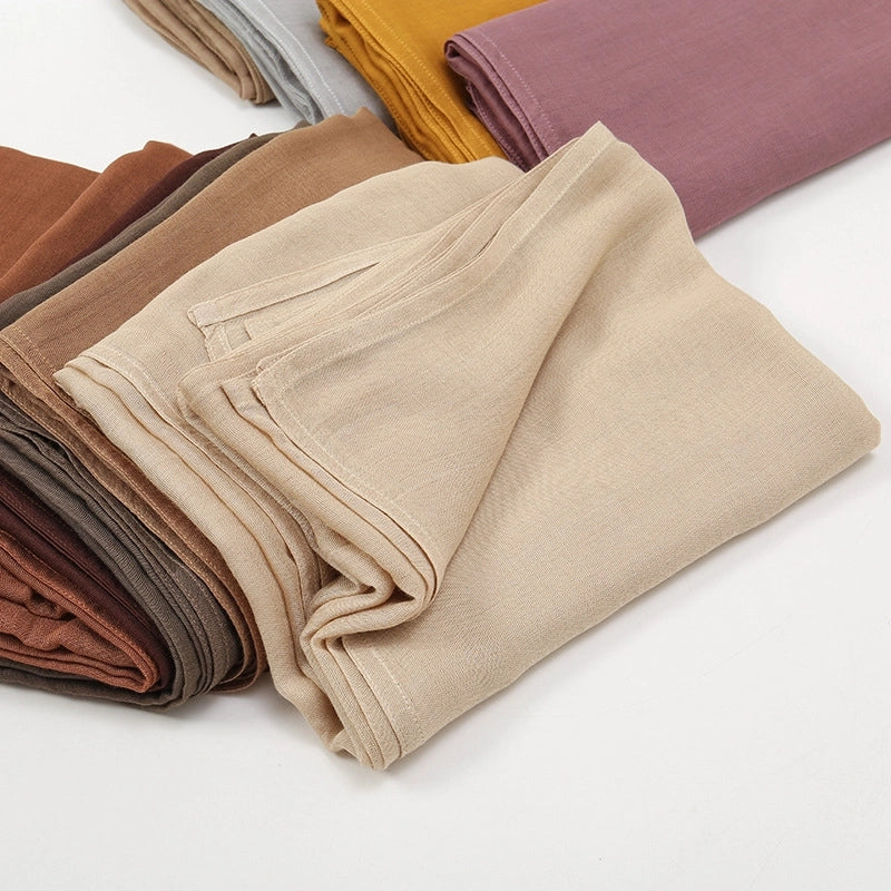 Women's Elegant Minimalist Solid Color Rayon Kerchief