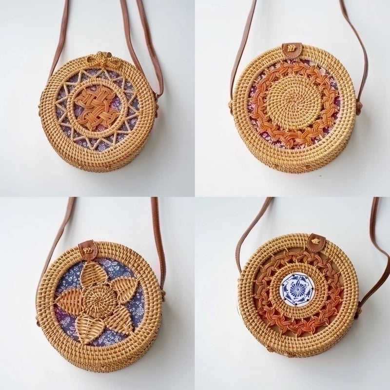 Women's All Seasons Straw Ethnic Style Straw Bag