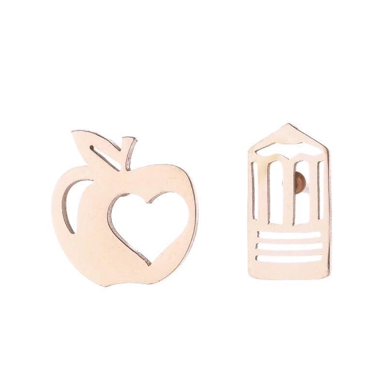 1 Pair Retro Fruit Stainless Steel Ear Studs