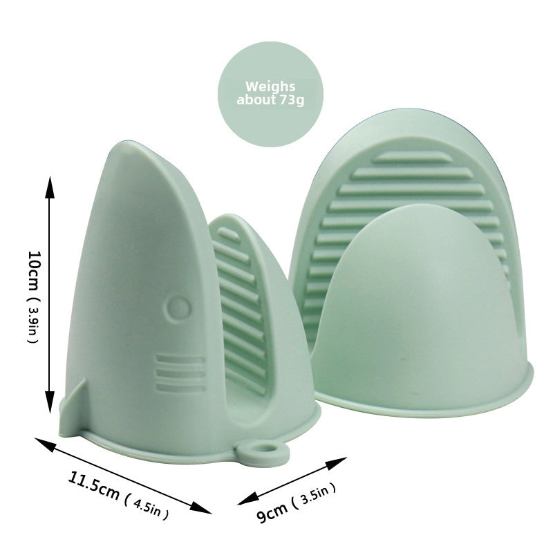 New High Temperature Resistant Shark Silicone Anti-scald Clip Oven Microwave Oven Heat Insulation Clip Bowl Clip Universal Clip Plate Artifact