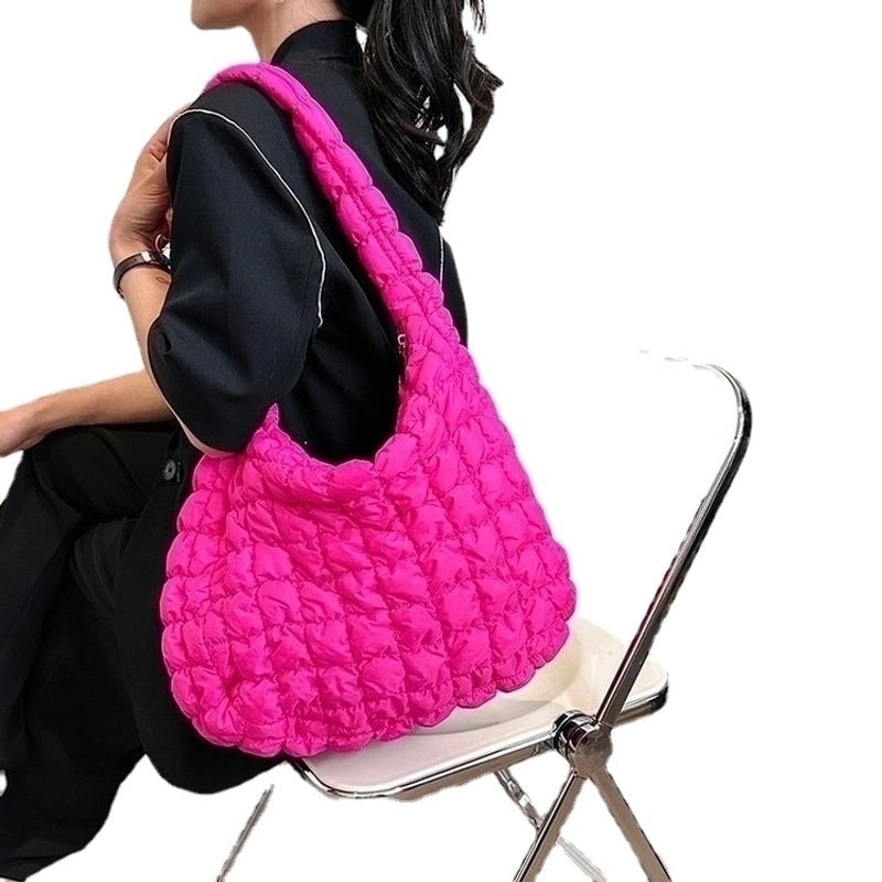 Women's Medium Polyester Cotton Solid Color Classic Style Square Zipper Shoulder Bag Crossbody Bag Square Bag