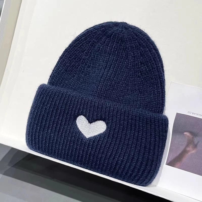 Japanese Sweet Embroidered Lovely Woolen Hat For Women Autumn And Winter Warm Ear Protection Student Online Red Fashion Knitted Hat Fashion