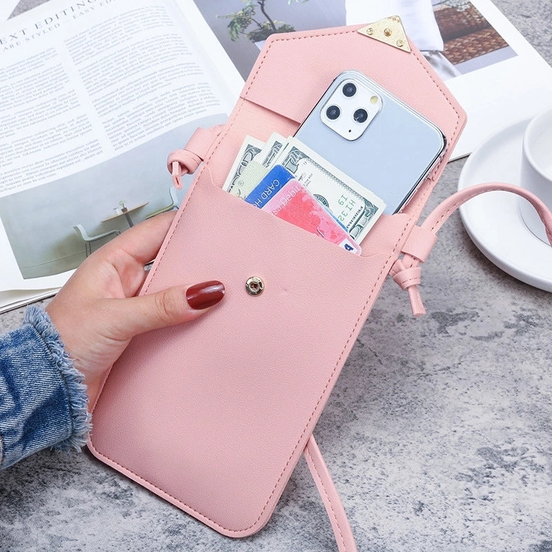 Women's All Seasons Pu Leather Basic Shoulder Bag Phone Wallet