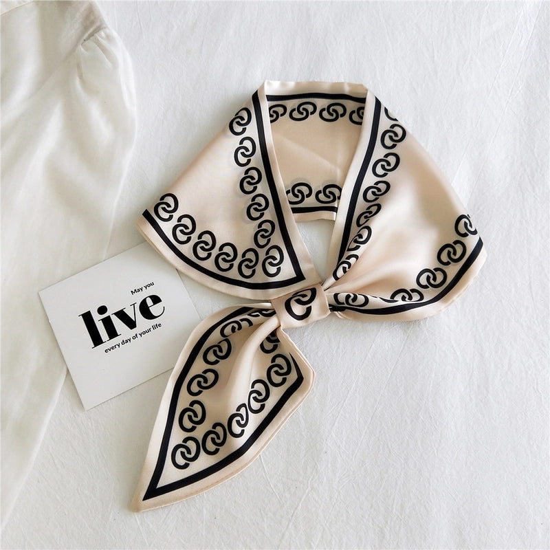 Fashion Printing Small Silk Scarf