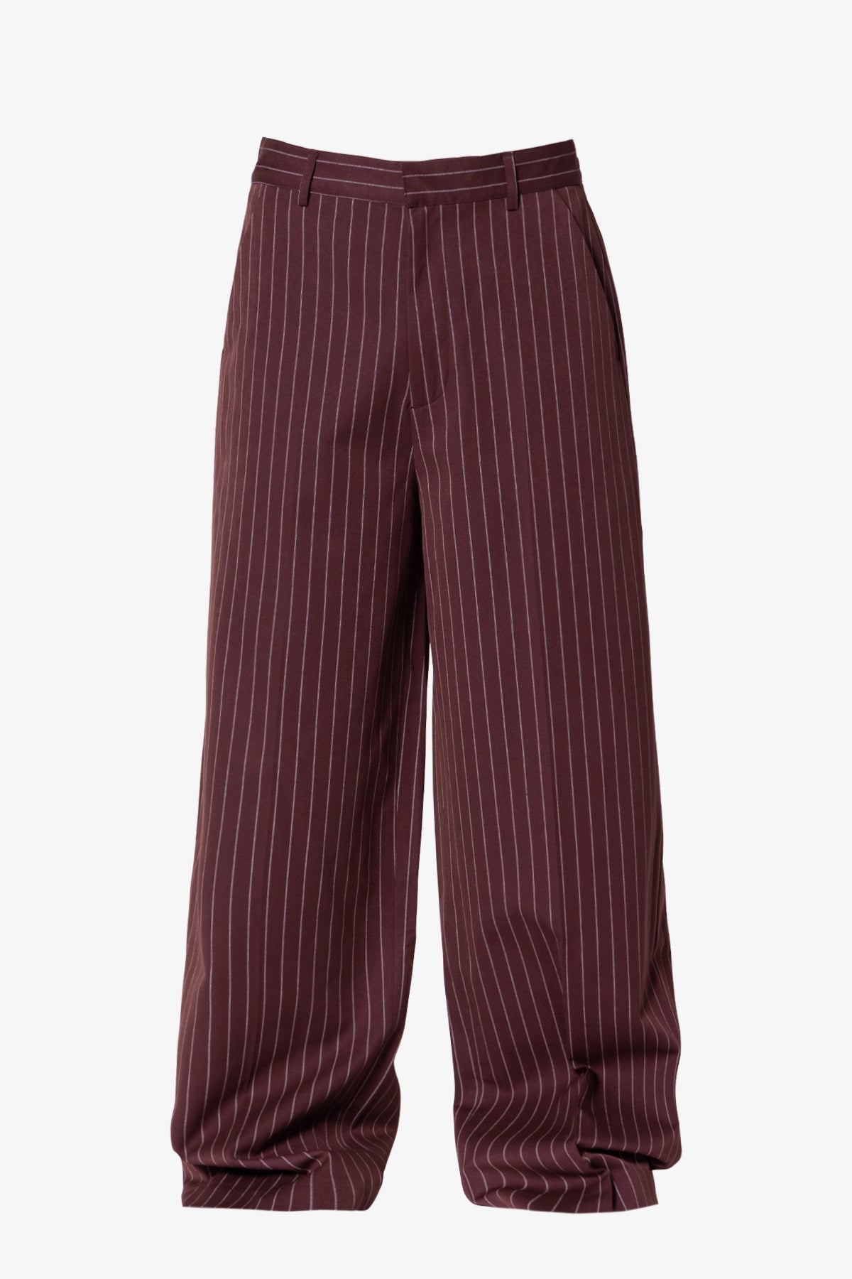 Wide Leg Trouser Pants - Red