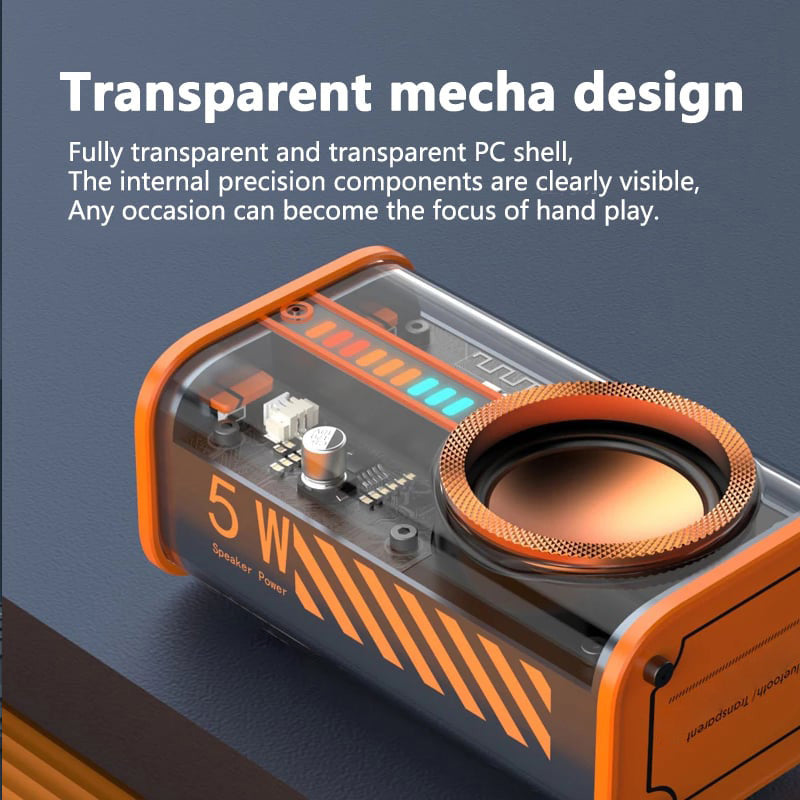 Tokyo Transparent mecha wireless bluetooth speaker50% OFF