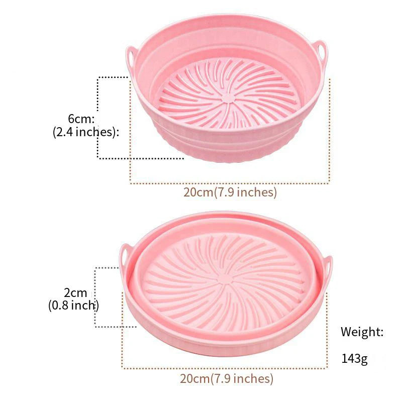 Air fryer silicone tray