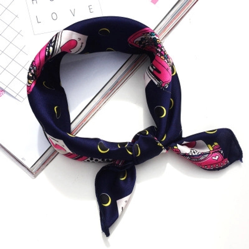 Cloth Scarf (1 Cartoon Navy)