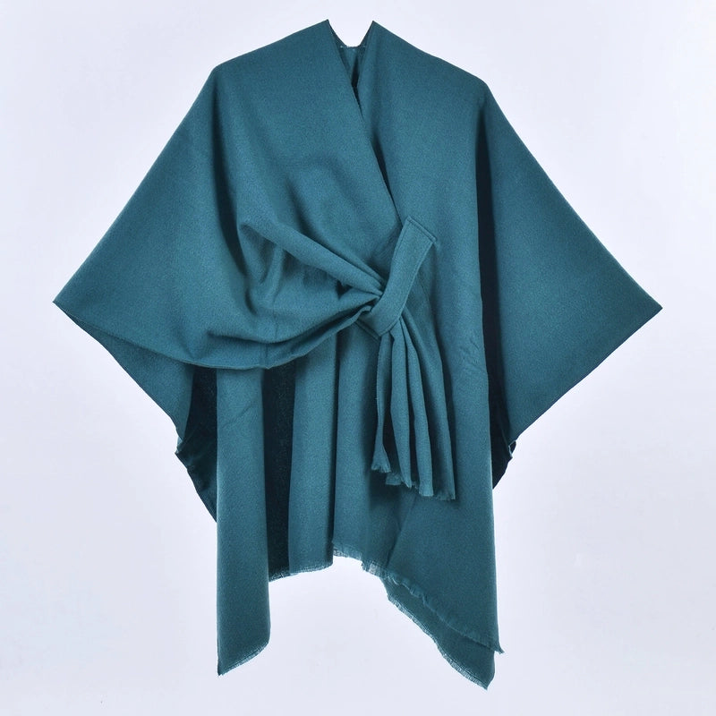 Women's Casual Color Block Imitation Cashmere Shawl