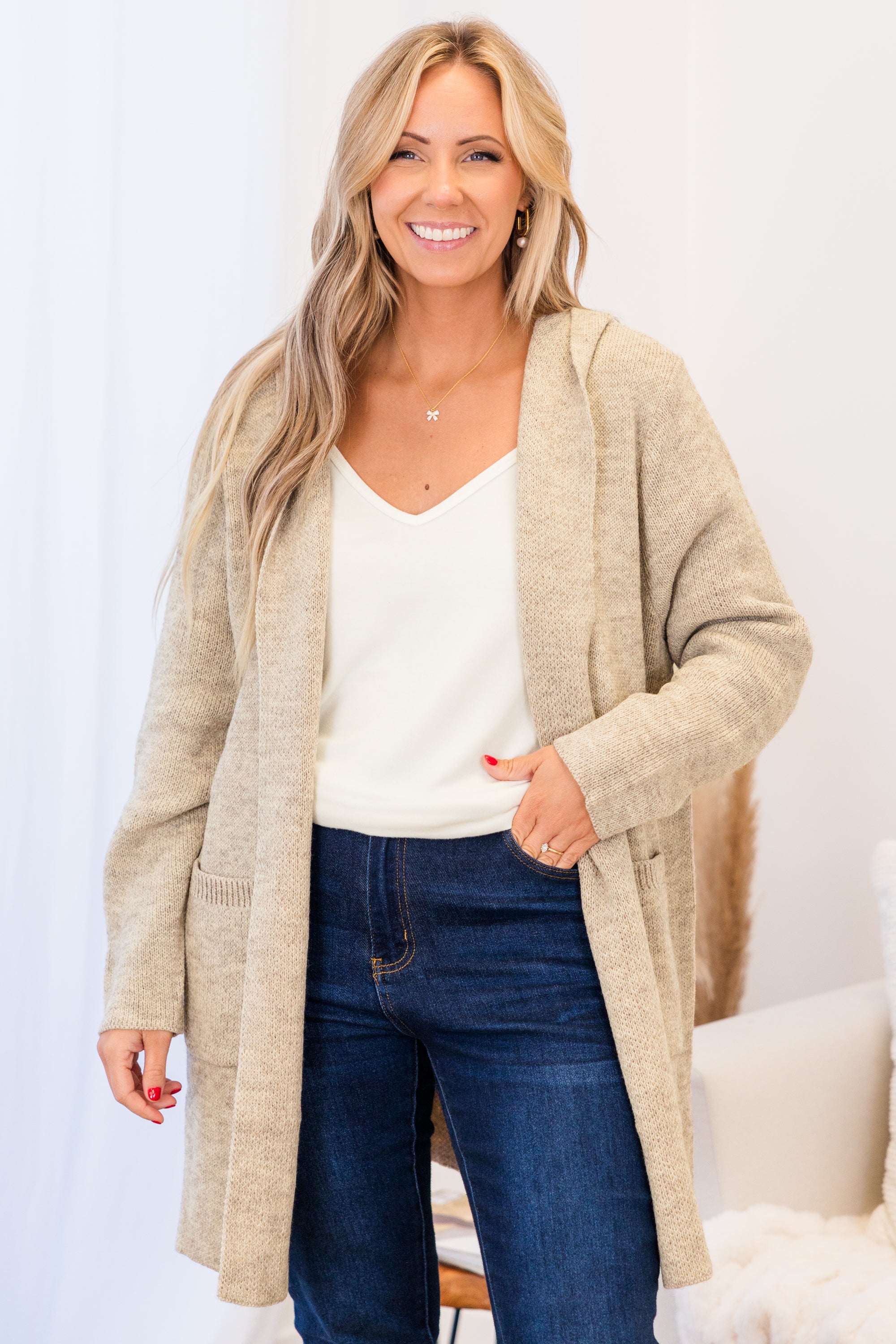 Fall Beyond Cardigan. Heather Mocha