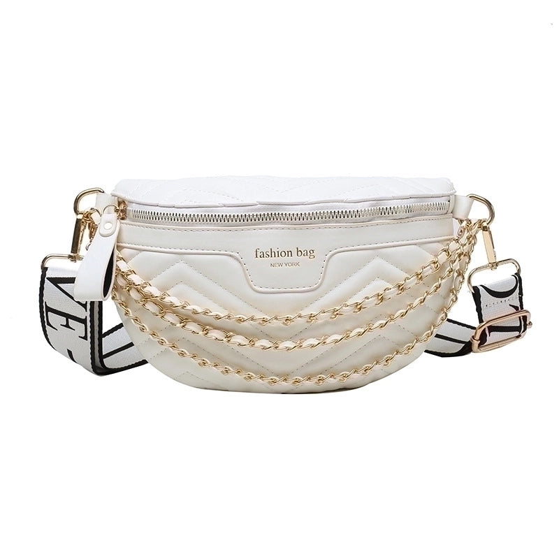 Women's Streetwear Solid Color Pu Leather Waist Bags