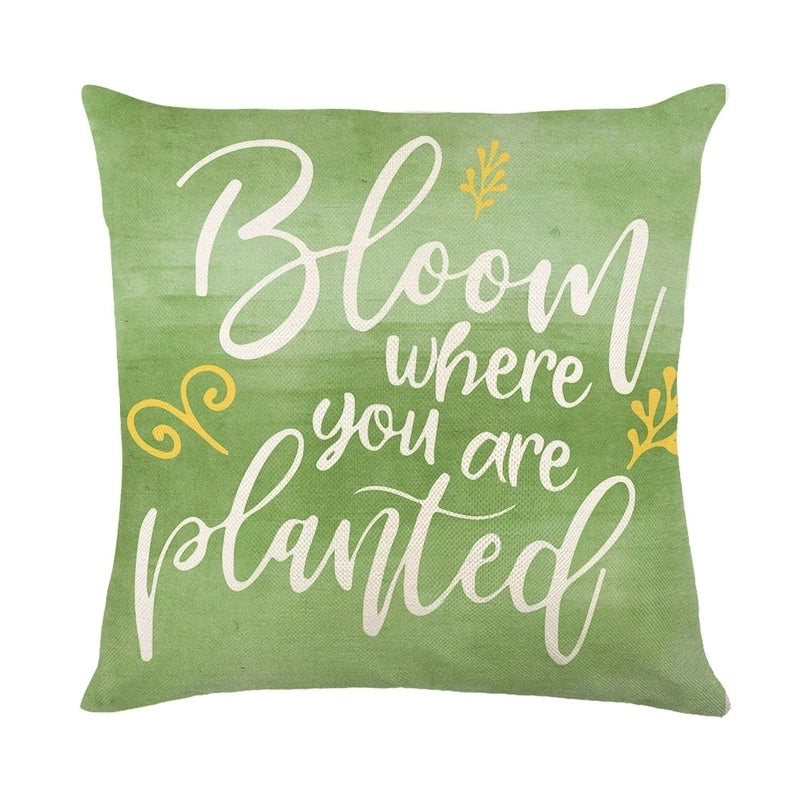 Vacation Minimalist Color Block Linen Pillow Cases