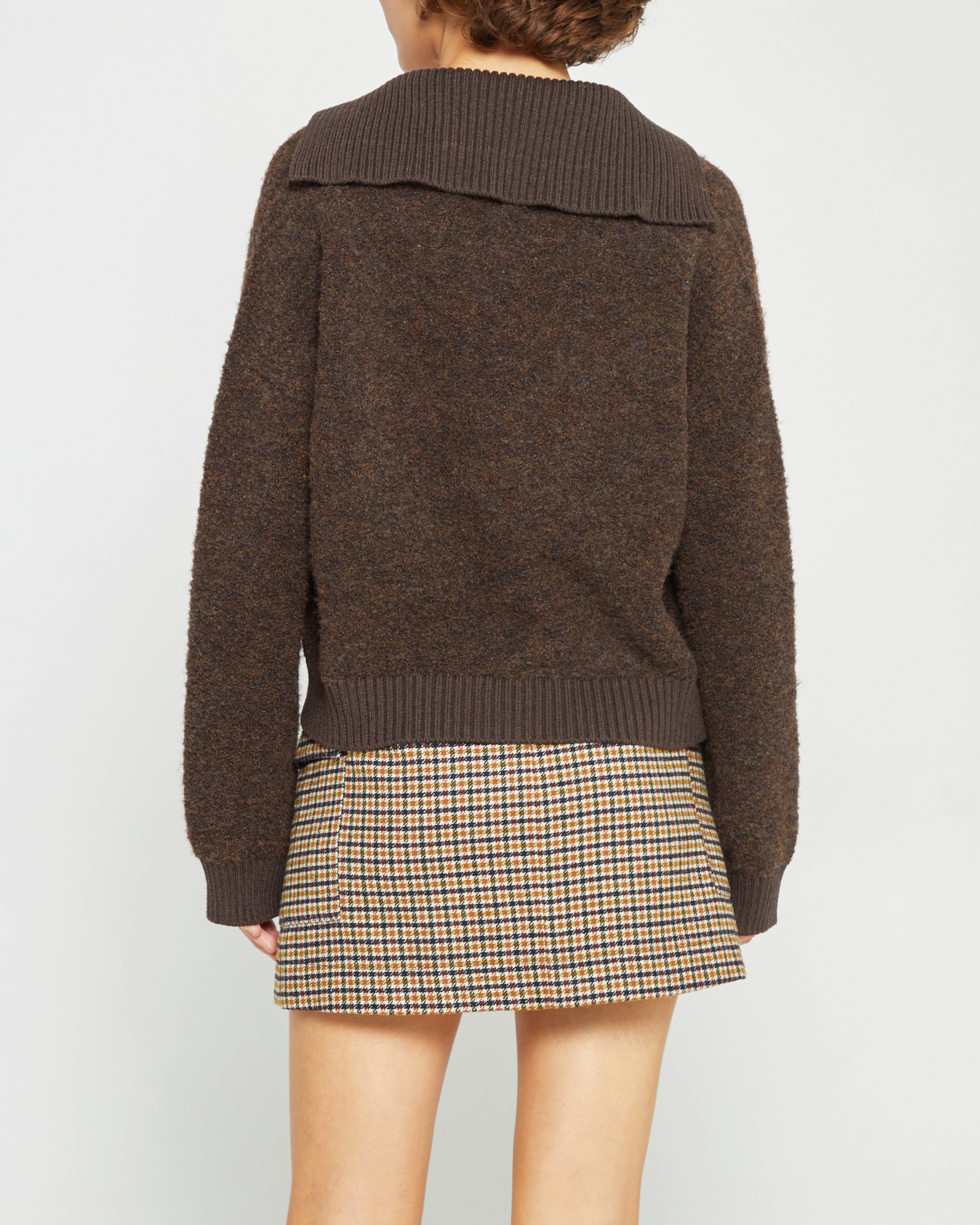 Hartley Collared Boucle Sweater