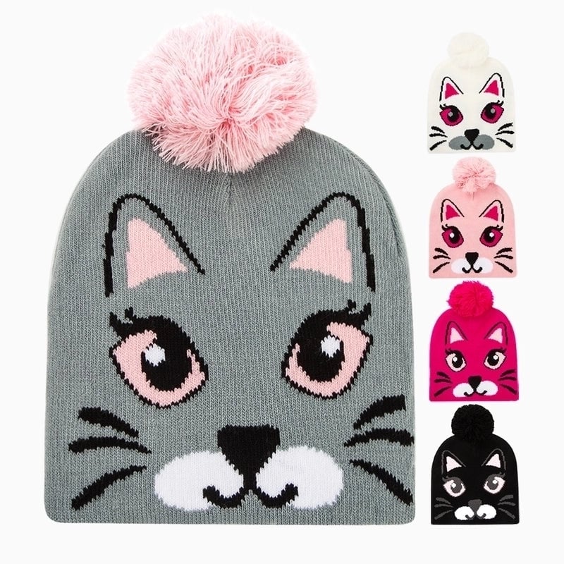 Children Unisex Cartoon Style Cute Animal Wool Cap