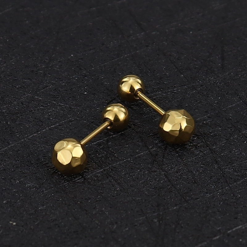 1 Piece Minimalist Commute Geometric Plating Titanium Steel Cartilage Earrings