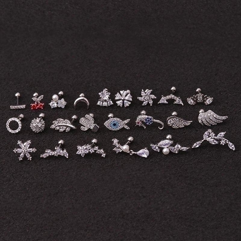 Ear Cartilage Rings & Studs Animal 316L Stainless Steel  Copper
