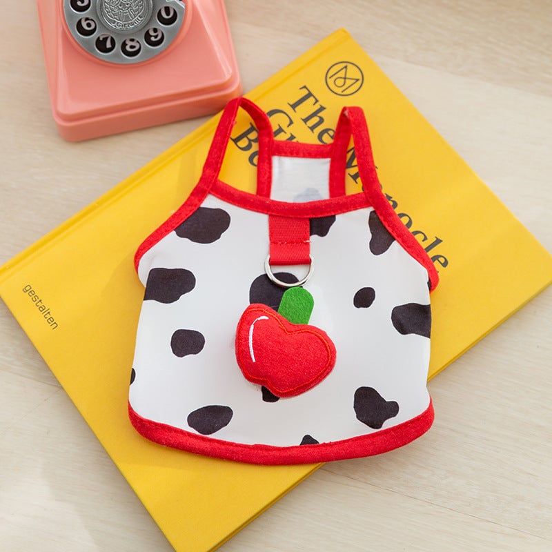 Cute Fruit Decor Dog Vest Harness