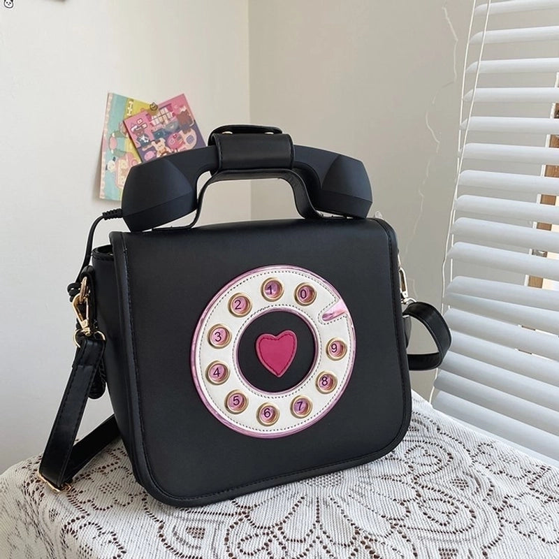 Fashion Creative Gradient Color Telephone Messenger Bag