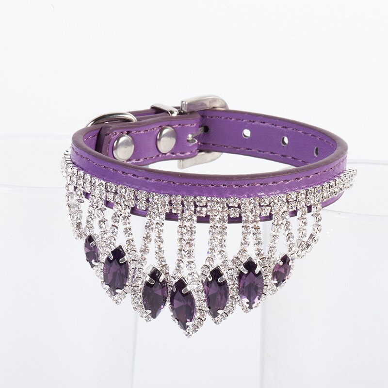 Rhinestone Necklace Dog Cat Collar