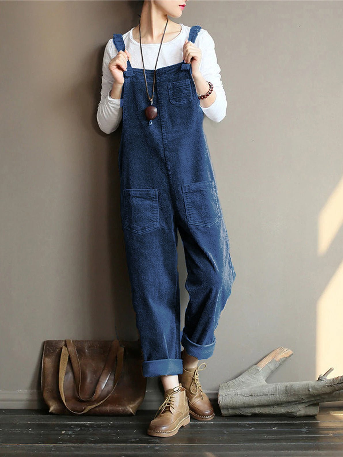 NEW | Wide Leg Corduroy Overalls