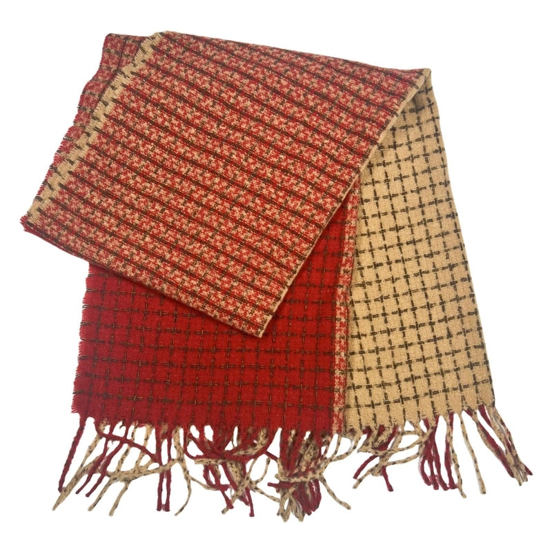 Women's Casual Solid Color Polyester Tassel Scarf